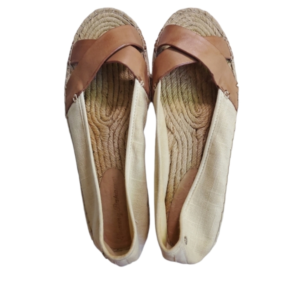 TOMMY BAHAMA linen espadrille sandals 10B